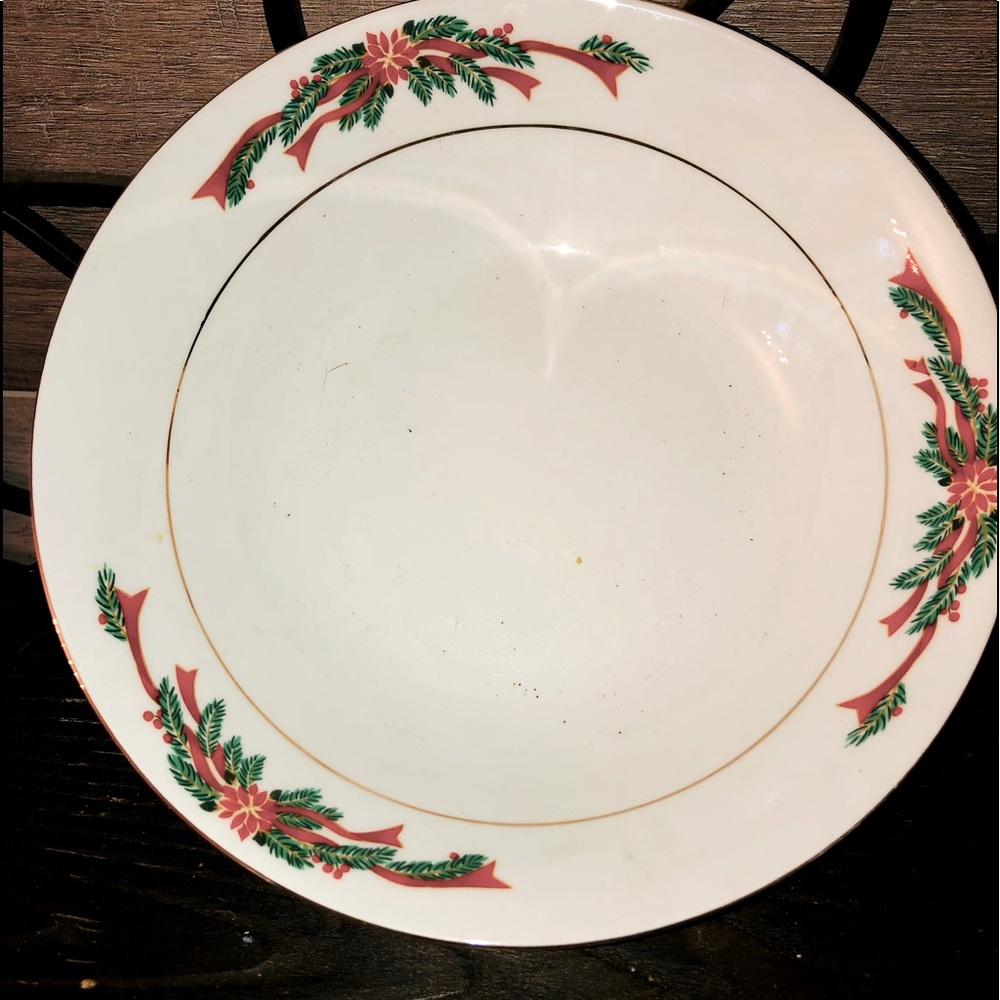 TIENSHAN Christmas fine China chip bowl